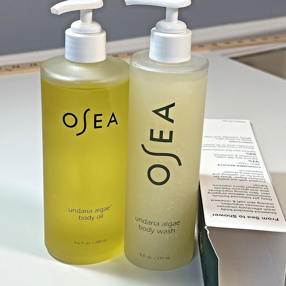 NEW Osea Moisture Duo Undaria Algae 8 oz Body Wash and 9.6 oz Body Oil Set NEW